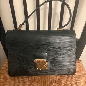 Louis Vuitton concord bag Black with gold hardware epi leather